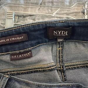 NYDJ Women's Straight Leg Jeans - Dark Blue